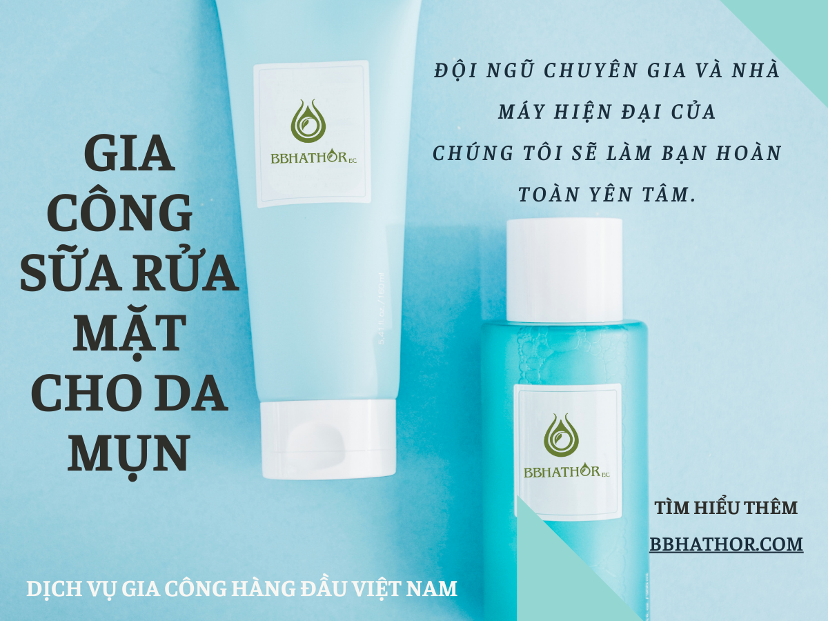 gia công sữa mặt cho da mụn