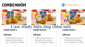hiệu ứng chim mồi từ thương hiệu lớn KFC