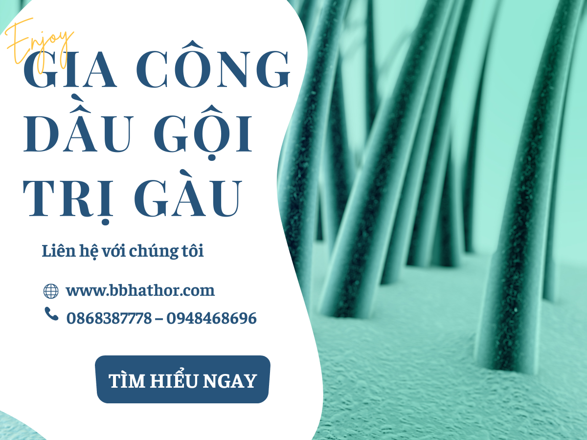 gia công dầu gội trị gàu