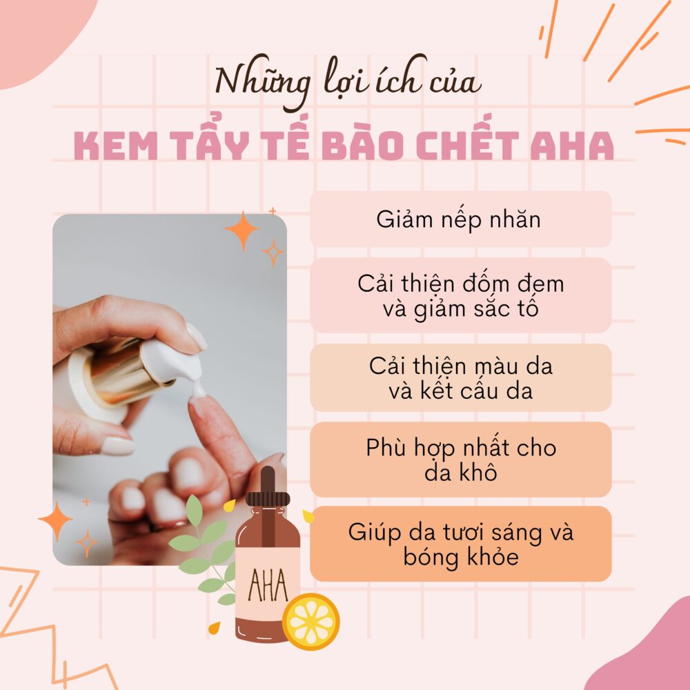 Gia công kem tẩy tế bào chết AHA