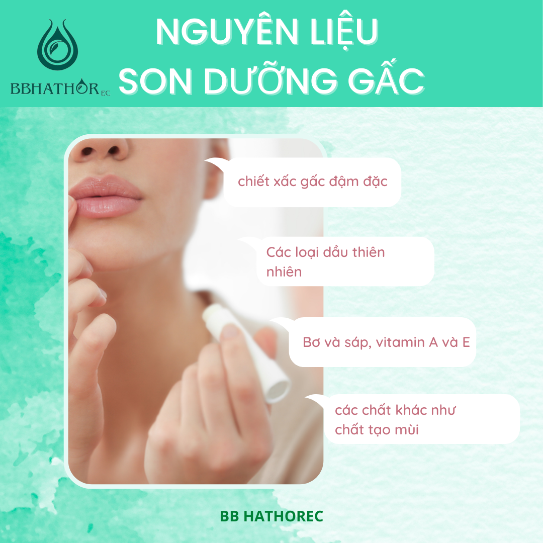 gia công son dưỡng gấc an toàn