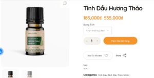 tinh dầu thiên nhiên hương thảo